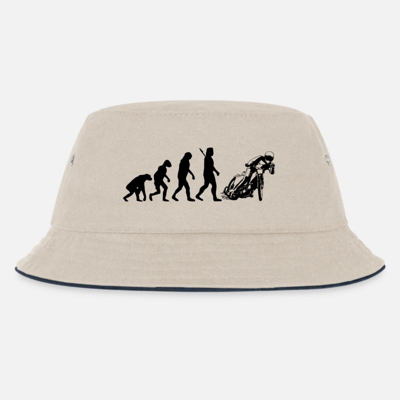 Speedway - Kinder Bucket Hat - Natur/Navy