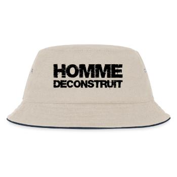 Homme déconstruit - Bob Enfant - blanc cassé/bleu marine - Devant