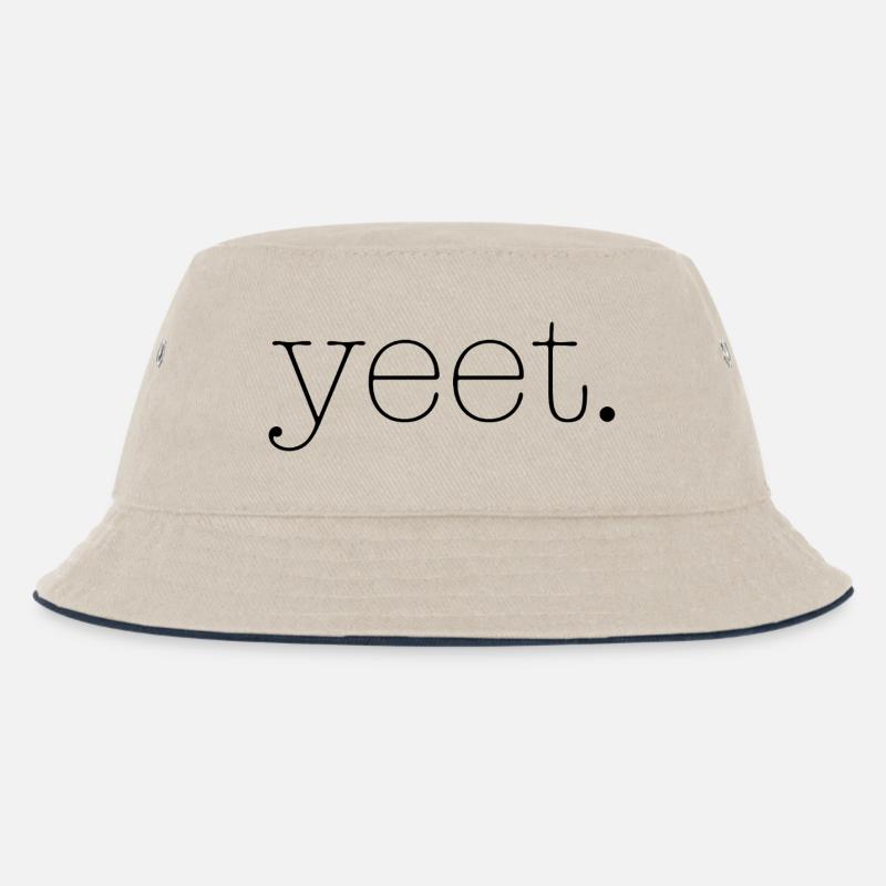Ja - Kinder Bucket Hat - Natur/Navy