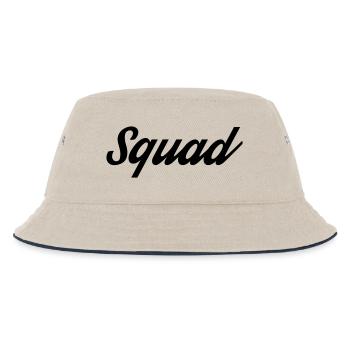 Squad - Kinder Bucket Hat - Natur/Navy - Vorne