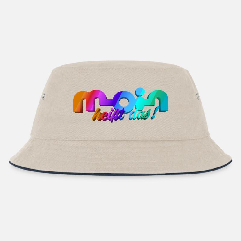 Moin heisst das! - Kinder Bucket Hat - Natur/Navy