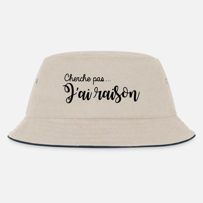cherche pas... j'ai raison - Bob Enfant - blanc cassé/bleu marine