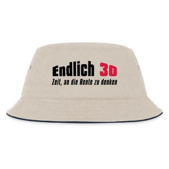 Endlich 30 - Kinder Bucket Hat - Natur/Navy - Vorne
