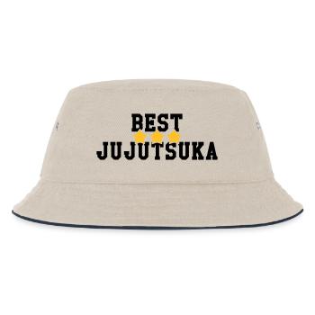 Jujutsu Jiu Jitsu Jiujitsu Ju-jitsu Jiu-jitsu - Kids’ Bucket Hat - ecru/navy - Front