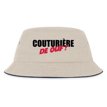Couturière de ouf - Bob Enfant - blanc cassé/bleu marine - Devant