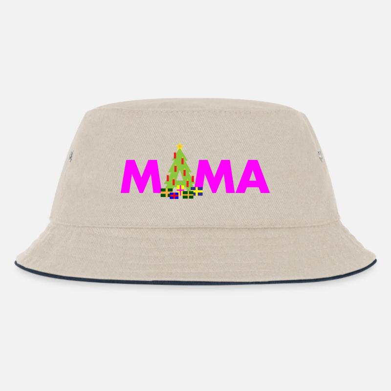 Mama Weihnachtsbaum - Kinder Bucket Hat - Natur/Navy