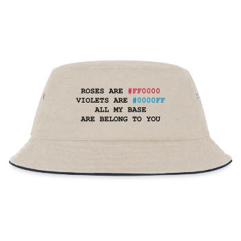 NERD HUMOR: Liebesbrief - Kinder Bucket Hat - Natur/Navy - Vorne