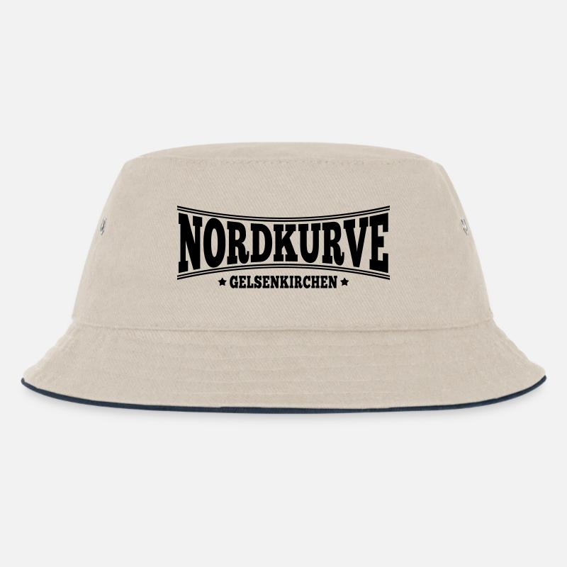 Nordkurve Gelsenkirchen | Farbe änderbar - Kinder Bucket Hat - Natur/Navy