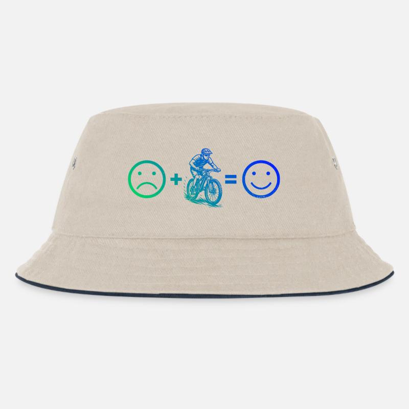 Conception simple et intemporelle du VTT - Bob Enfant - blanc cassé/bleu marine