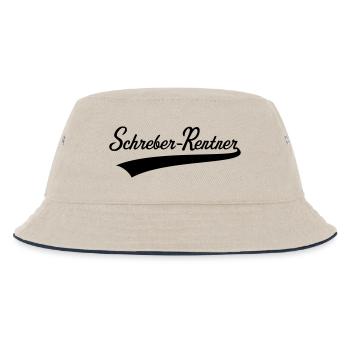 Schreber-Rentner (Rentner / Schrebergärtner / B) - Kinder Bucket Hat - Natur/Navy - Vorne