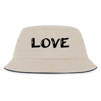 I LOVE YOU. COUPLE. JUST MARRIED. EVJF. LOVE - Bob Enfant - blanc cassé/bleu marine - Devant