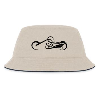 Chopper - Kinder Bucket Hat - Natur/Navy - Vorne