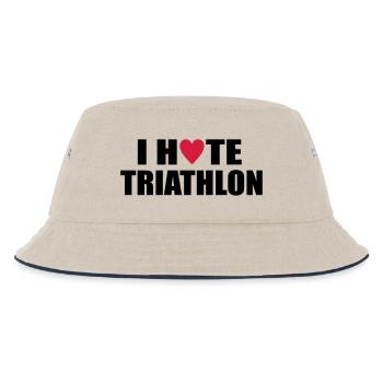 triathlon - Kinder Bucket Hat - Natur/Navy - Vorne