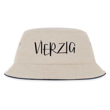 40 vierzig Geburtstag Geschenk - Kinder Bucket Hat - Natur/Navy - Vorne