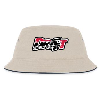 Drift Motorsport - Kinder Bucket Hat - Natur/Navy - Vorne