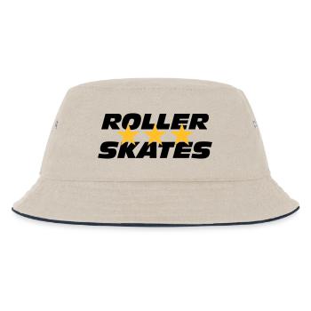 Roller Skates - Kids’ Bucket Hat - ecru/navy - Front