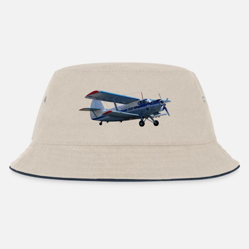 An-2 - Kinder Bucket Hat - Natur/Navy