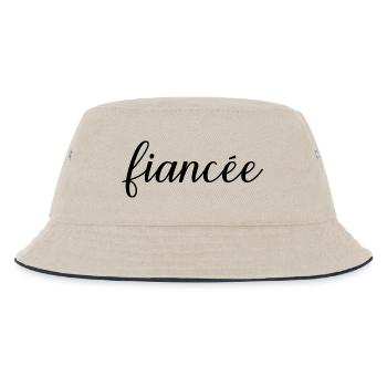 Fiancée Matching Engagement Wedding Honeymoon - Kids’ Bucket Hat - ecru/navy - Front