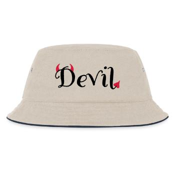 Teufe - Kinder Bucket Hat - Natur/Navy - Vorne