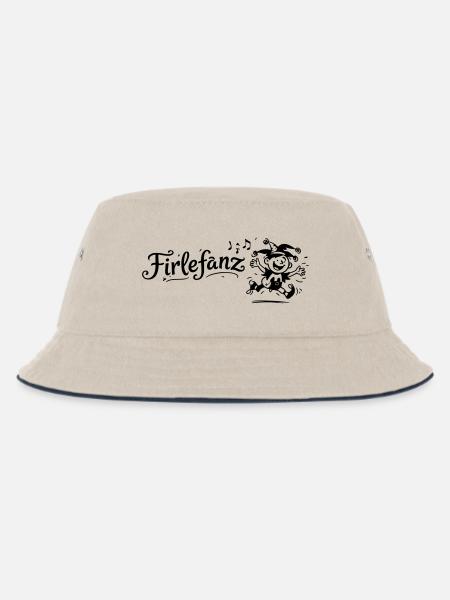 Firlefanz - Kinder Bucket Hat - Natur/Navy