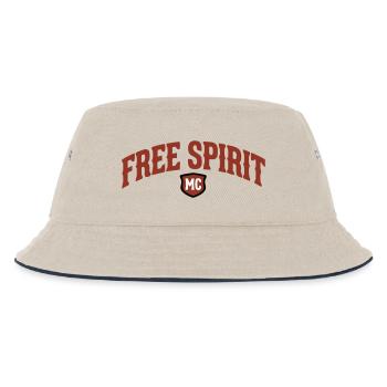 Lettrage Free Spirit MC - Bob Enfant - blanc cassé/bleu marine - Devant