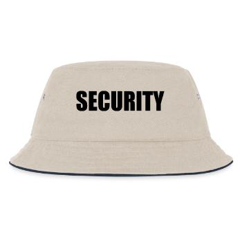 Security - Kids’ Bucket Hat - ecru/navy - Front