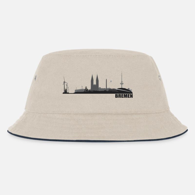 Bremen - Kinder Bucket Hat - Natur/Navy