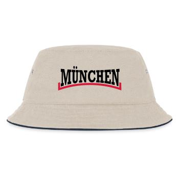 Munich * two-tone - Kids’ Bucket Hat - ecru/navy - Front