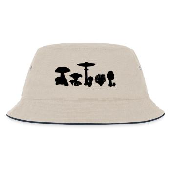 Pilz - Kinder Bucket Hat - Natur/Navy - Vorne