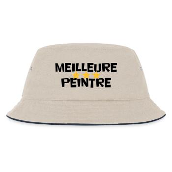 Beste Maler - Kinder Bucket Hat - Natur/Navy - Vorne