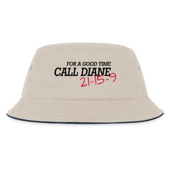 For a good time, call DIANE: - Kinder Bucket Hat - Natur/Navy - Vorne