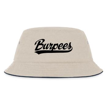 Burpees - Kids’ Bucket Hat - ecru/navy - Front