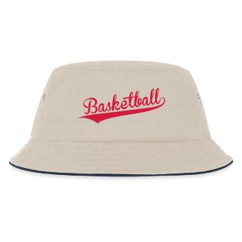 Basketball - Basket Ball - Game - Sport - Player - Kids’ Bucket Hat - ecru/navy - Front