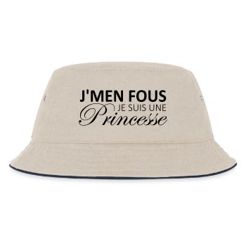 j'men fous je suis une princesse - Bob Enfant - blanc cassé/bleu marine - Devant