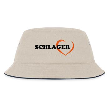 SCHLAGER - Kinder Bucket Hat - Natur/Navy - Vorne