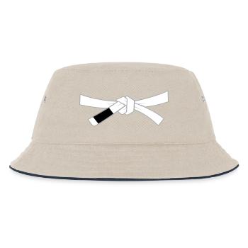 Whitebelt - White Belt - Kids’ Bucket Hat - ecru/navy - Front