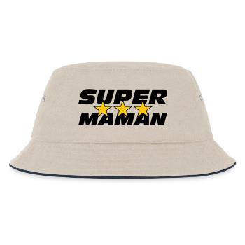 Super Maman - Fête des Mères - Bob Enfant - blanc cassé/bleu marine - Devant