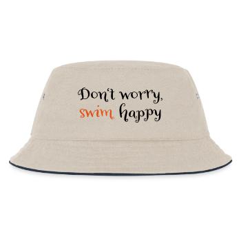 schwimmen - Kinder Bucket Hat - Natur/Navy - Vorne