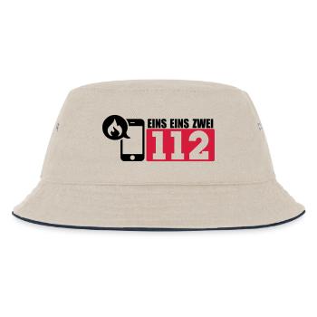 Feuerwehr 112 - Kinder Bucket Hat - Natur/Navy - Vorne