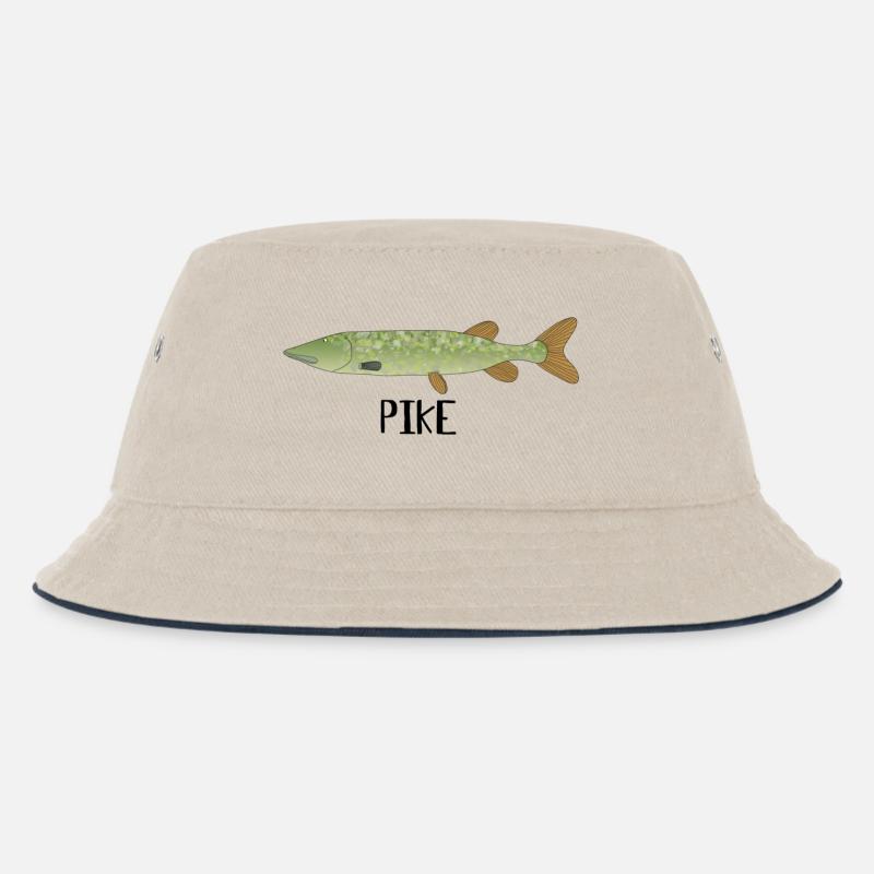 pike1 - Kinder Bucket Hat - Natur/Navy