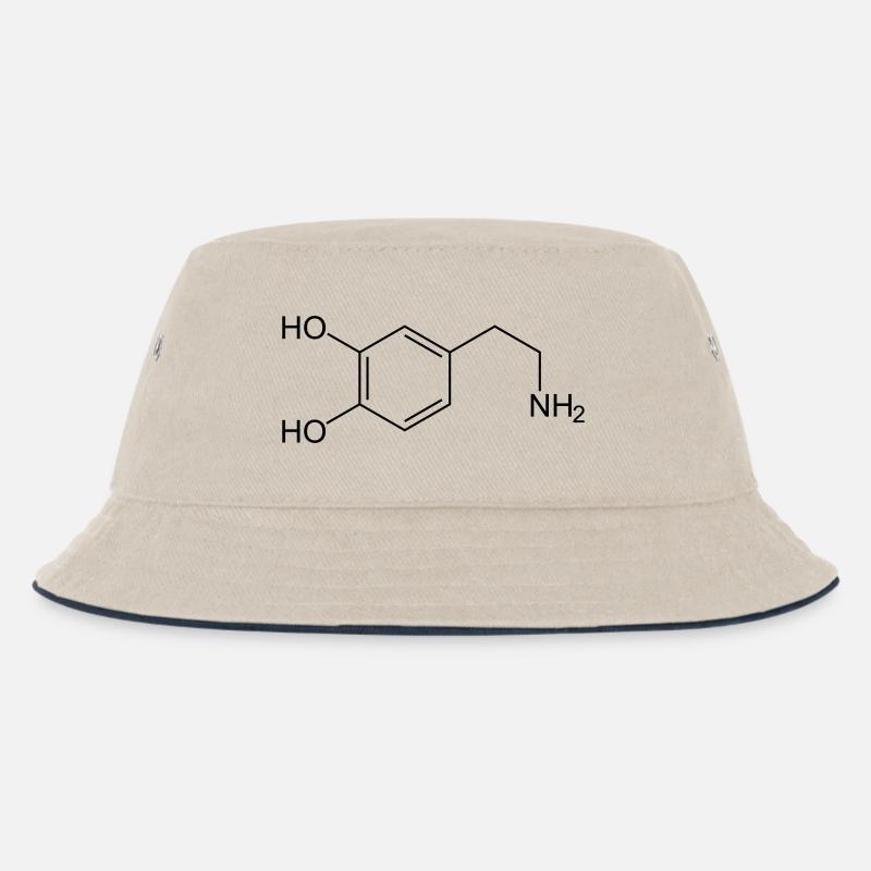 Dopamin Dopamine - Kinder Bucket Hat - Natur/Navy