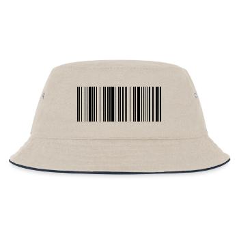 EAN barcode scanning 1c - Kids’ Bucket Hat - ecru/navy - Front