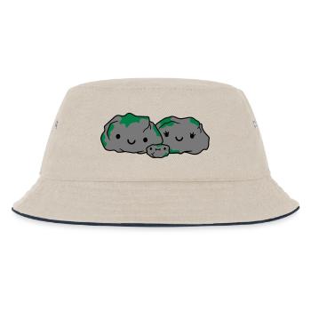 dear family stone mum dad - Kids’ Bucket Hat - ecru/navy - Front