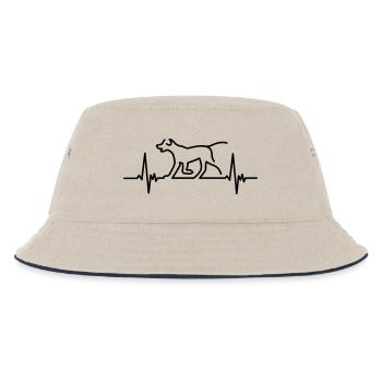 hunde - Kinder Bucket Hat - Natur/Navy - Vorne