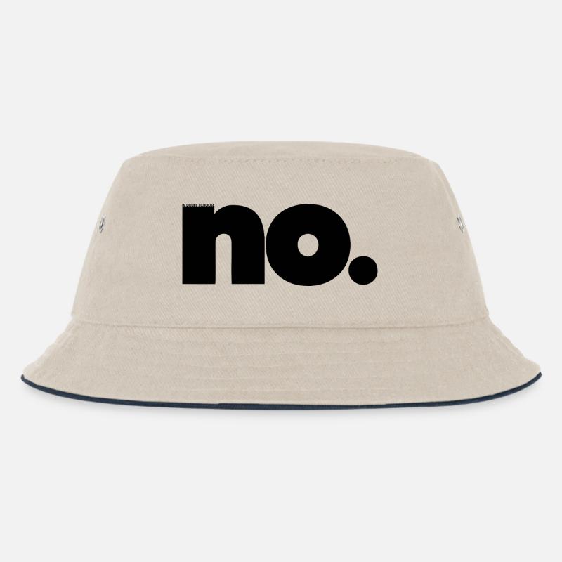 Ich wähle - Kinder Bucket Hat - Natur/Navy