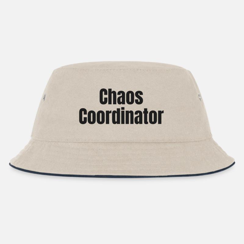 Chaos Koordinator - Kinder Bucket Hat - Natur/Navy