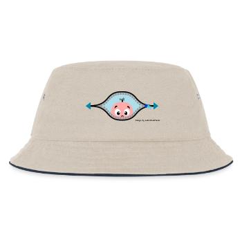 BabyBoy - Kinder Bucket Hat - Natur/Navy - Vorne