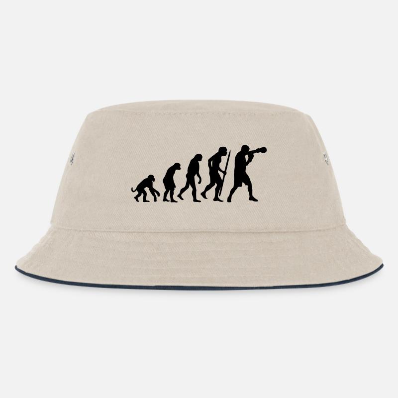 Evolution de la boxe - Bob Enfant - blanc cassé/bleu marine