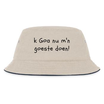 Je vais faire ce que j'ai à faire à Goa maintenant ! (Dialecte flamand occidental) - Bob Enfant - blanc cassé/bleu marine - Devant