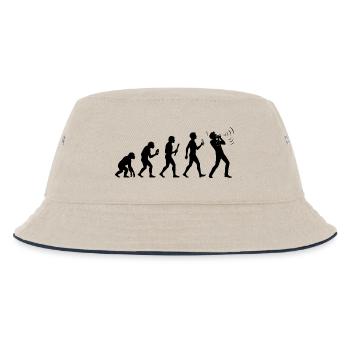 Instrument Harmonika Evolution Mundharmonika - Kinder Bucket Hat - Natur/Navy - Vorne